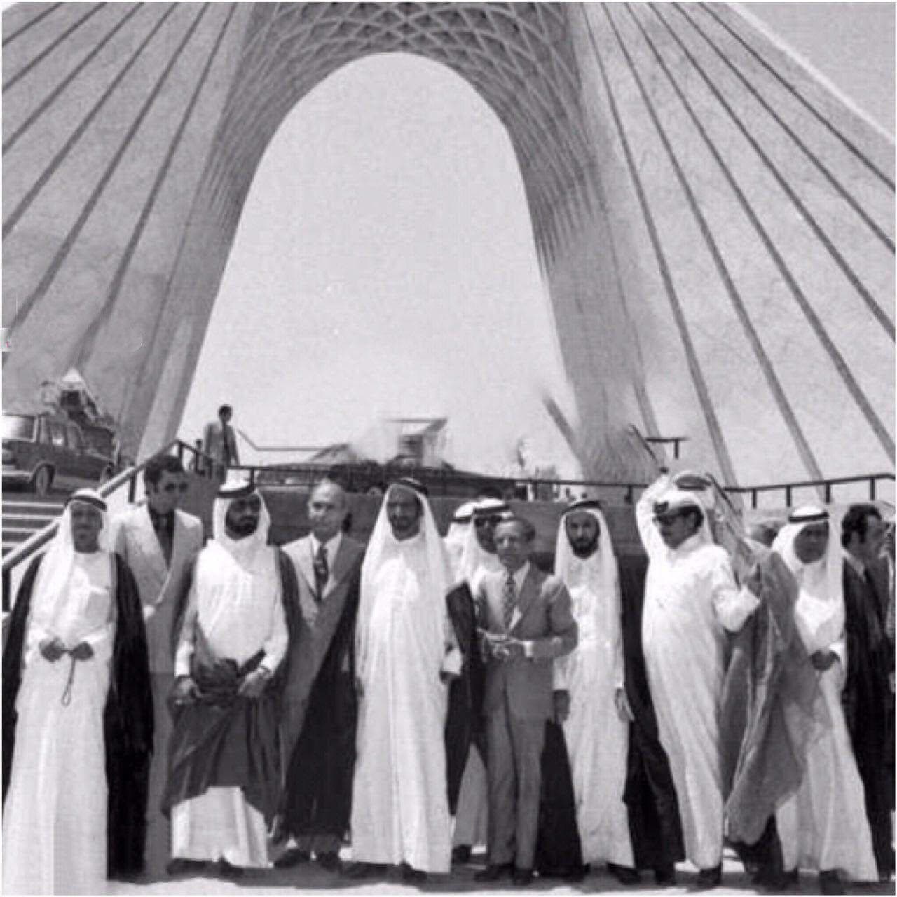 عکسی از شیوخ امارات (دهه 40)