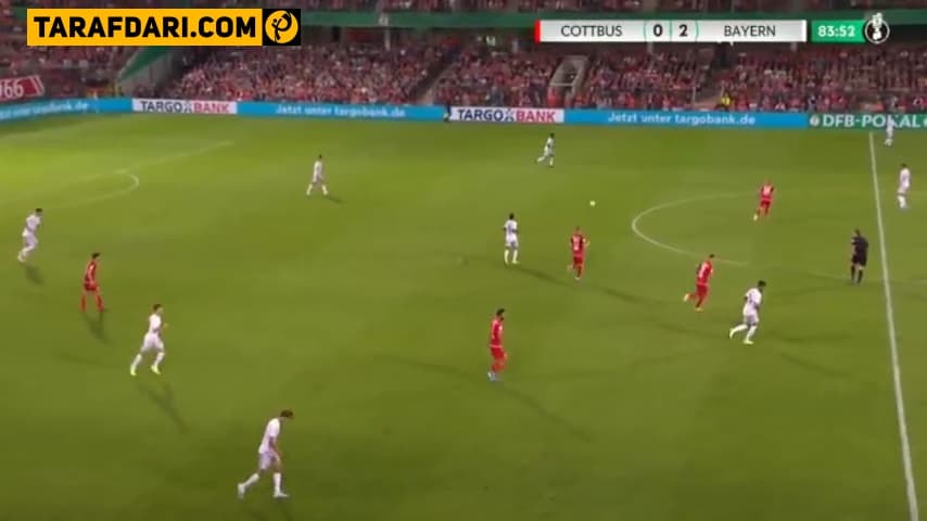 گل گورتسکا به انرژی کوتبوس (انرژی کوتبوس 0-3 بایرن مونیخ)