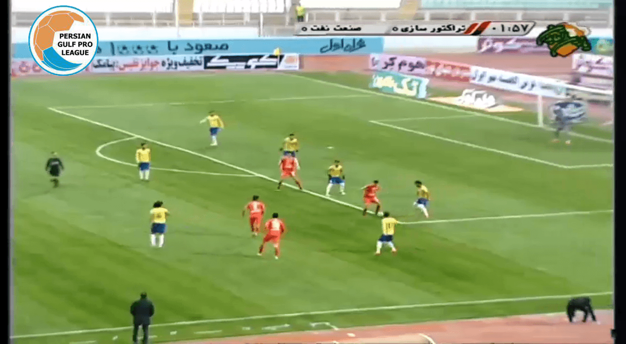 خلاصه بازی تراکتورسازی 1-1 صنعت نفت آبادان