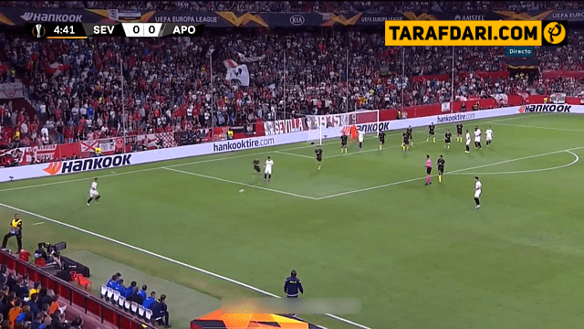 خلاصه بازی سویا 1-0 آپوئل (لیگ اروپا 2019/20)