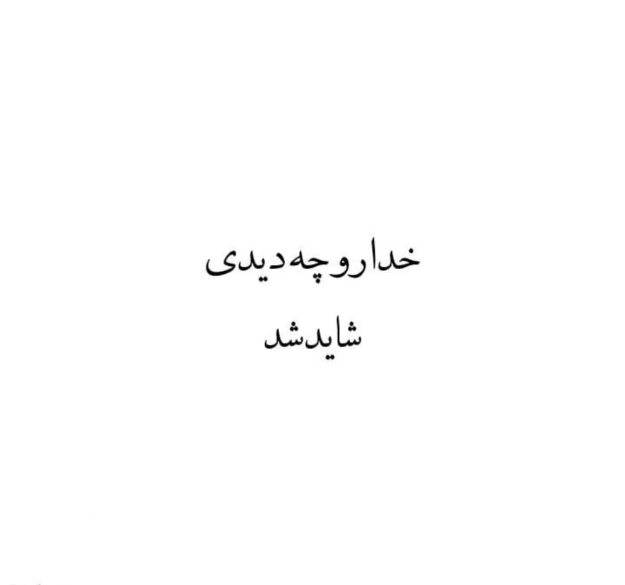 خدا را چه دیدی...