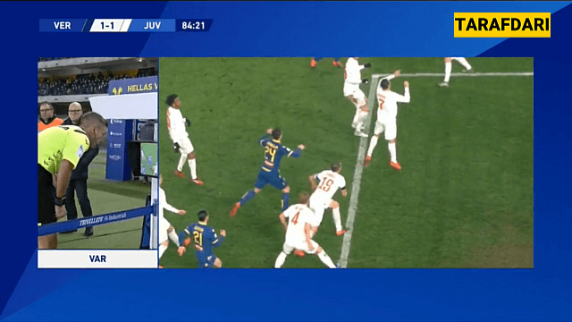 گل پاتزینی به یوونتوس (هلاس ورونا 2-1 یوونتوس)