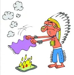 سیگار کشیدن با سرخ پوست ها