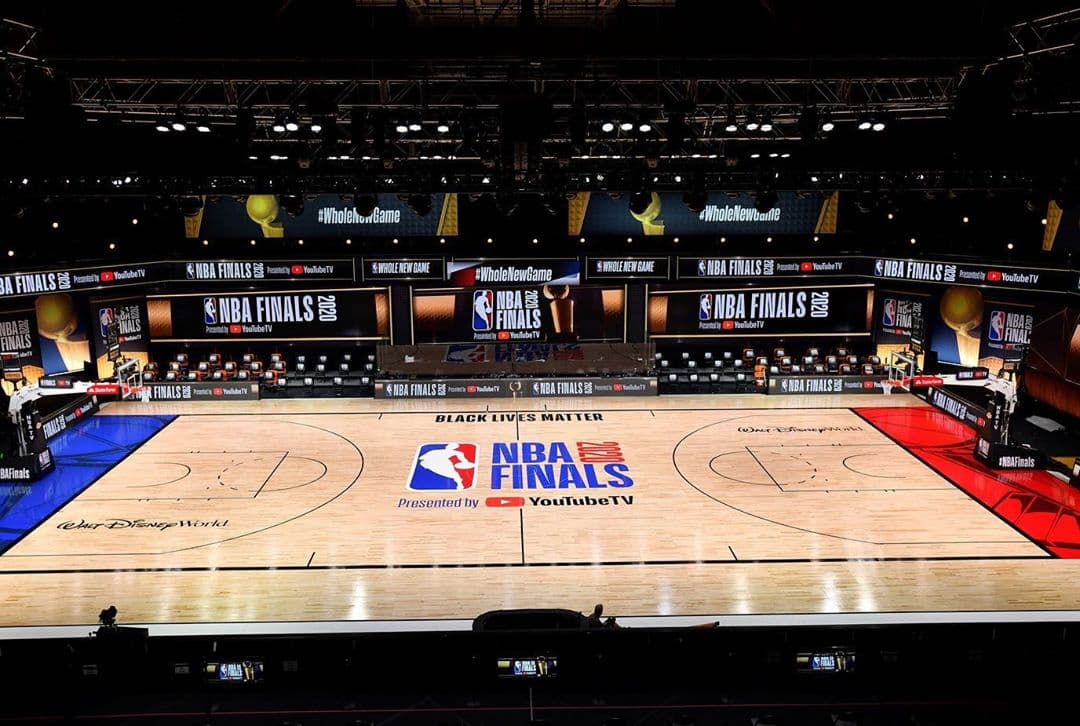 ? آماده سازی ورزشگاه محل برگزاری مسابقات فینال NBA