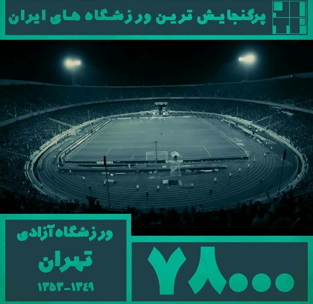 پر گنجایش ترین ورزشگاه های ایران