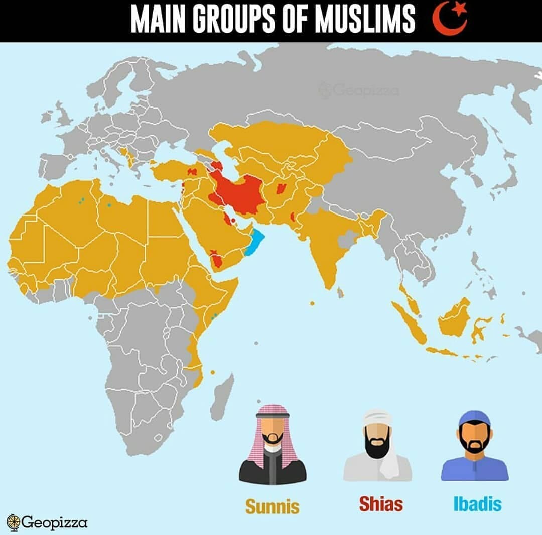 پراکندگی جمعیتی مسلمانان در جهان