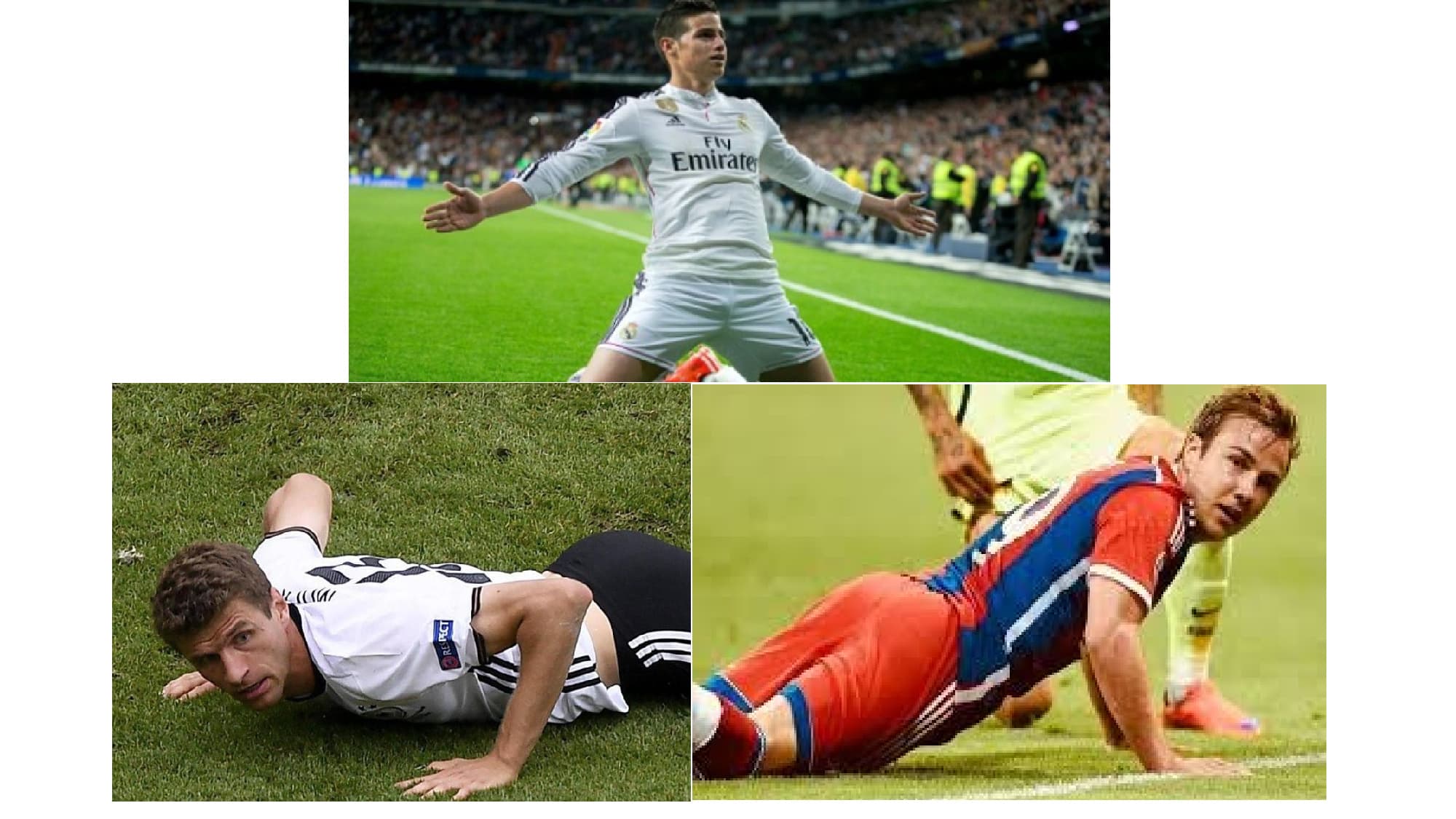 Gotze VS James VS Muller: