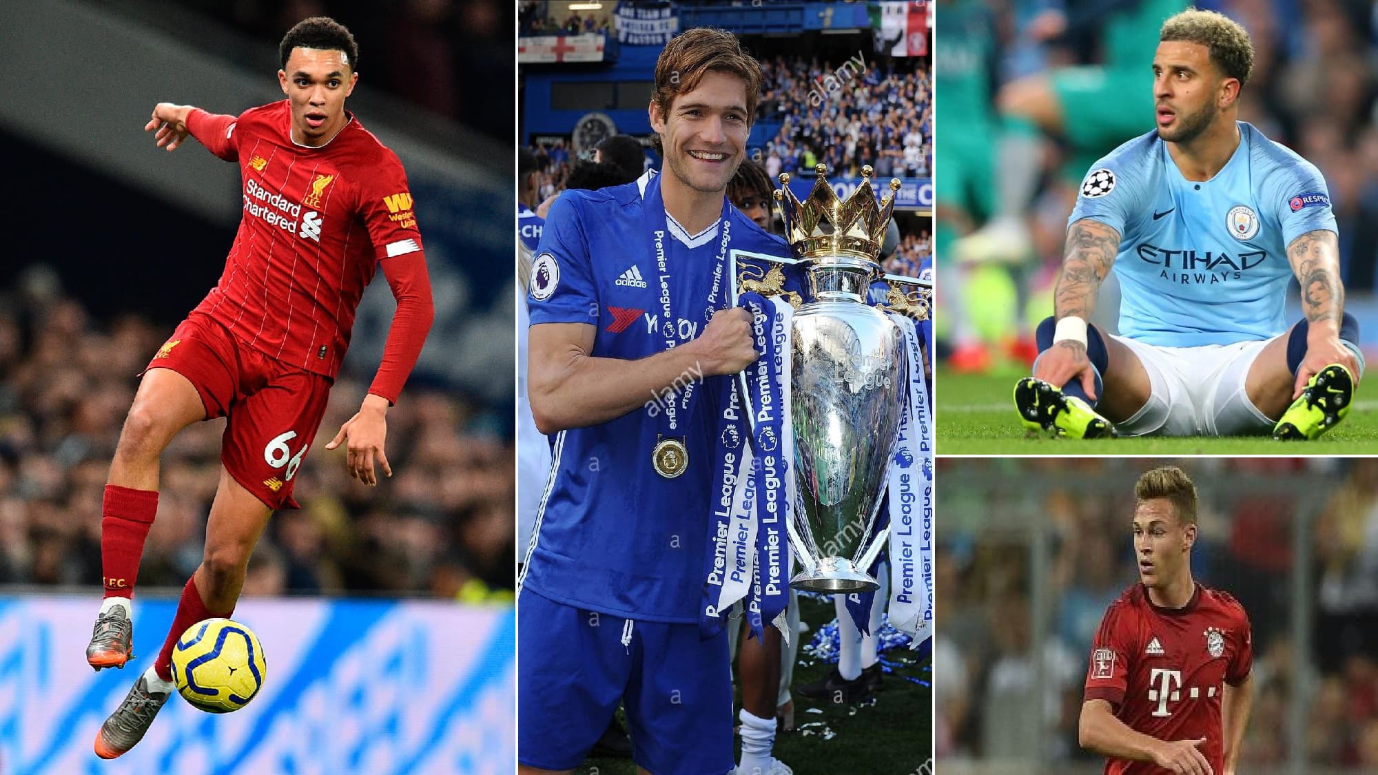  J.Kimmich VS Kyle Walker VS Marcos Alonso VS Trent Arnold: