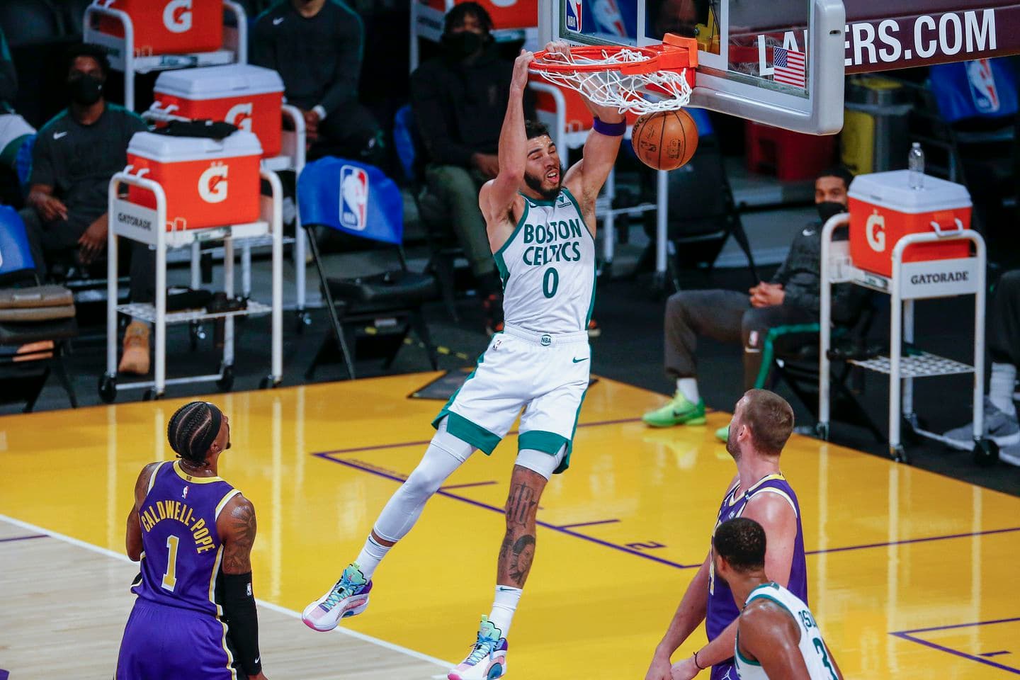 خلاصه بازی لس آنجلس لیکرز 113-121 بوستون سلتیکس (فصل 2020/21 لیگ NBA)