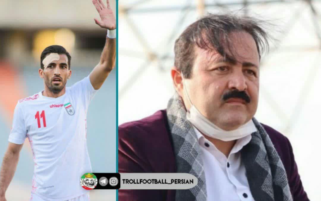 وحید امیری تو تمرین تیم ملی سرش شکسته ۸ بخیه خورده  اومده تمرین پرسپولیس بازم سرش شکسته دوتا دیگه بخیه خورده