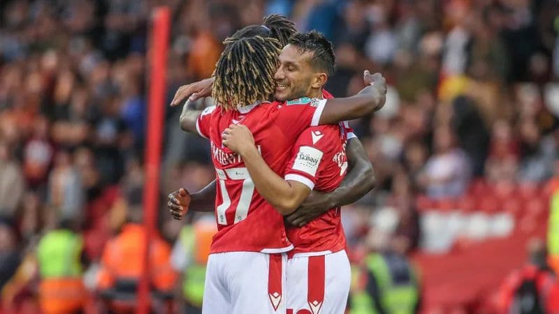 ناتینگهام فارست 2-1 برادفورد سیتی،صعود به مرحله دوم لیگ کاپ با ترکیبی از جوانان