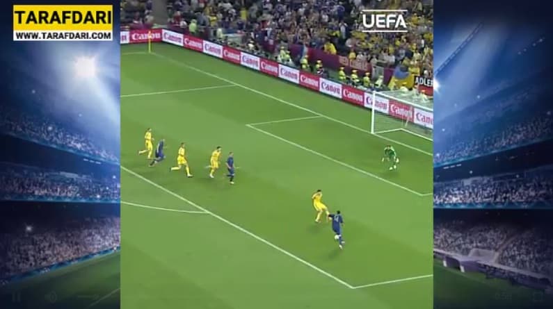 پیروزی 2-0 فرانسه مقابل اوکراین در دور گروهی یورو با گل های منز و کابای (2012/6/15) / فیلم