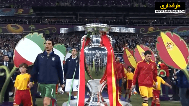 سومین قهرمانی اسپانیا در جام ملت های اروپا با برتری 4-0 مقابل ایتالیا (2012/7/1) / فیلم